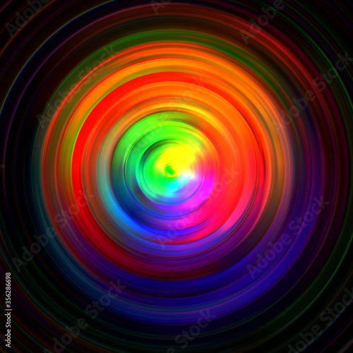background of colored concentric circles