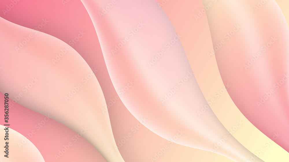 Fluid style wallpaper or abstract colorful flow shapes background 3D elements.