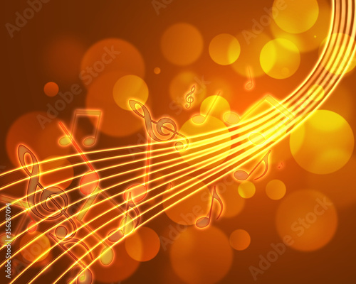   burning musical symbols