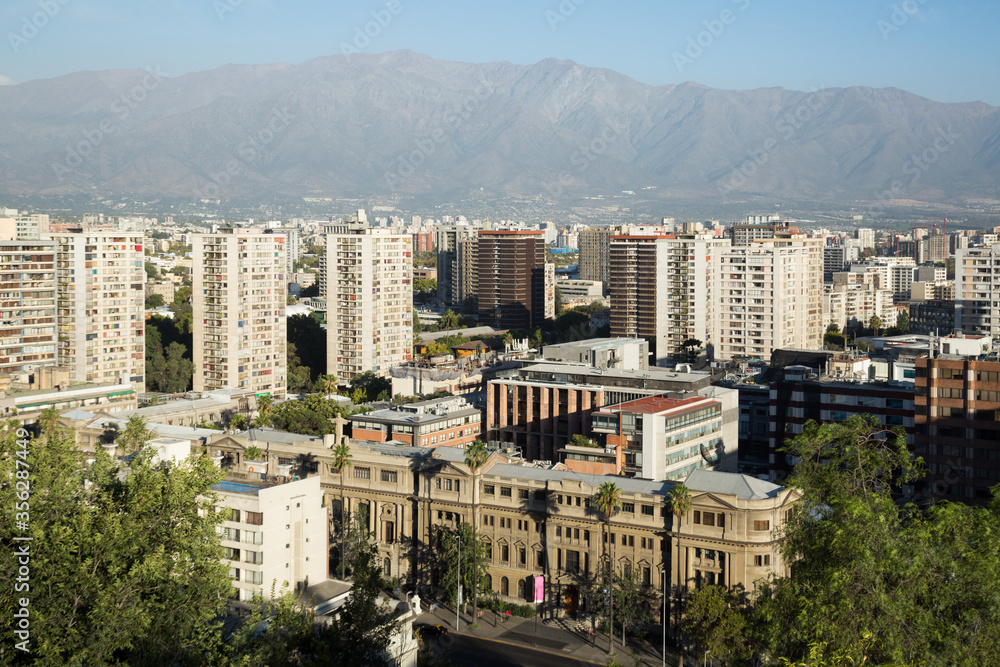 View of Santiago, capital of Chile