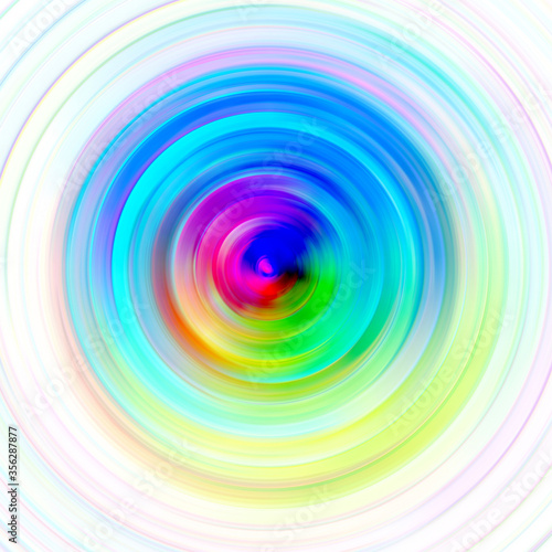 background of colored concentric circles