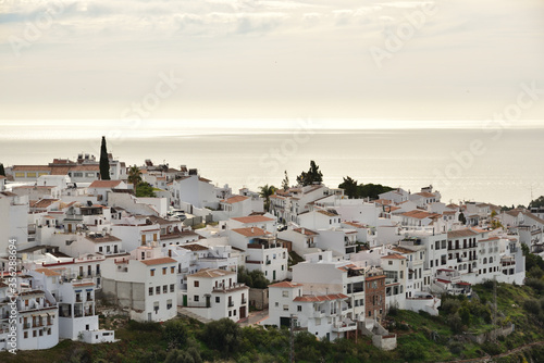 beautiful white village, Frigiliana, Spain 