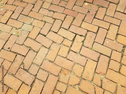 rectangle red bricks or masonry on ground