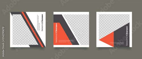 Unique Editable modern Social Media banner Template. Promotional web banner for social media. Elegant sale and discount promo. Fashion and lifestyle blog templates, web banners
