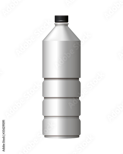 bottle product with metalic gray color