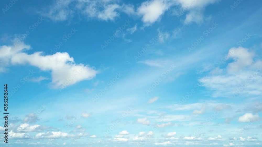 Time lapse of Moving Cloud in Blue sky with aerial view Time lapse of Moving Cloud in Blue sky with aerial view