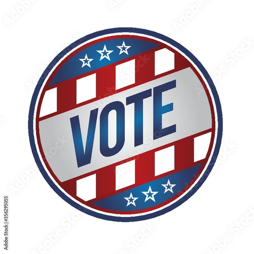 usa vote badge