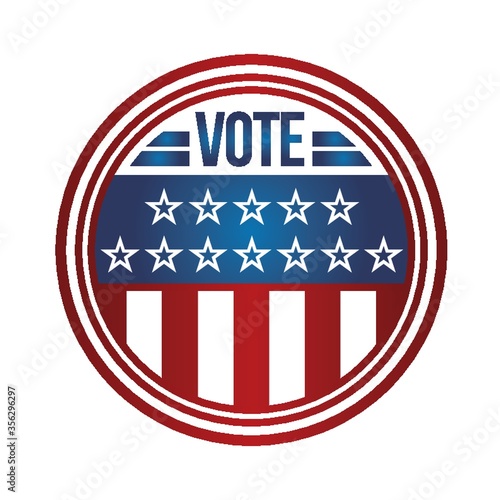 usa vote badge