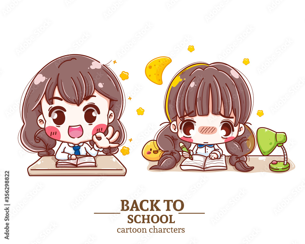 Premium Vector  Back to school illustration.