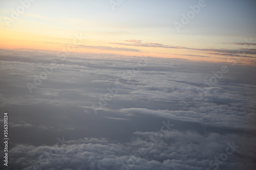 sunrise form airplane view © phatanin17