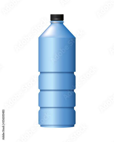 bottle product with metalic blue color
