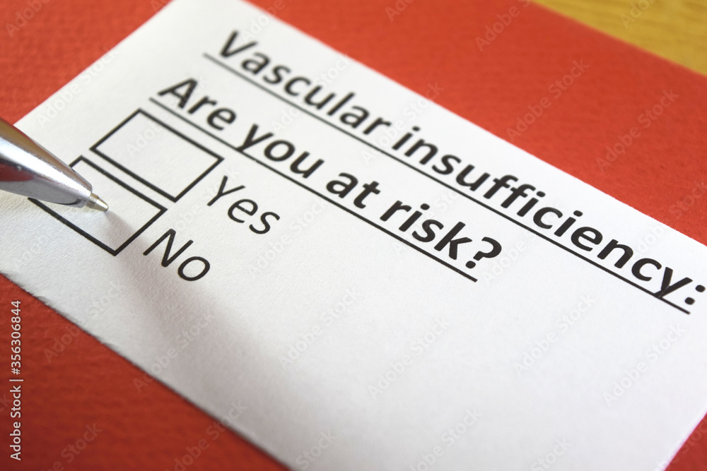 One person is answering question about vascular insufficiency. One person is answering question about vascular insufficiency.