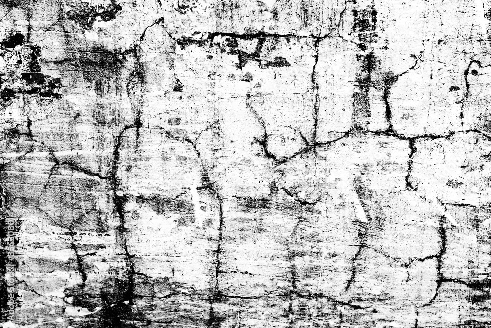 Obraz premium Texture of a concrete wall with cracks and scratches which can be used as a background