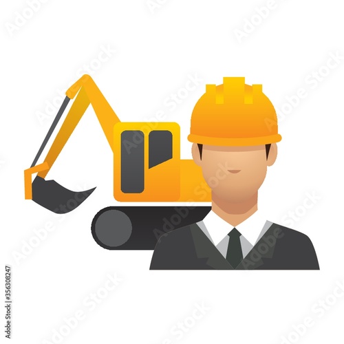 engineer and crawler digger