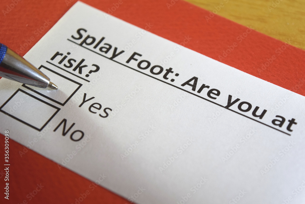One person is answering question about splay foot. One person is answering question about splay foot.