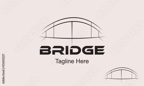 Bridge Logo Design Template-creative abstract bridge logo design for a construction company and other company.