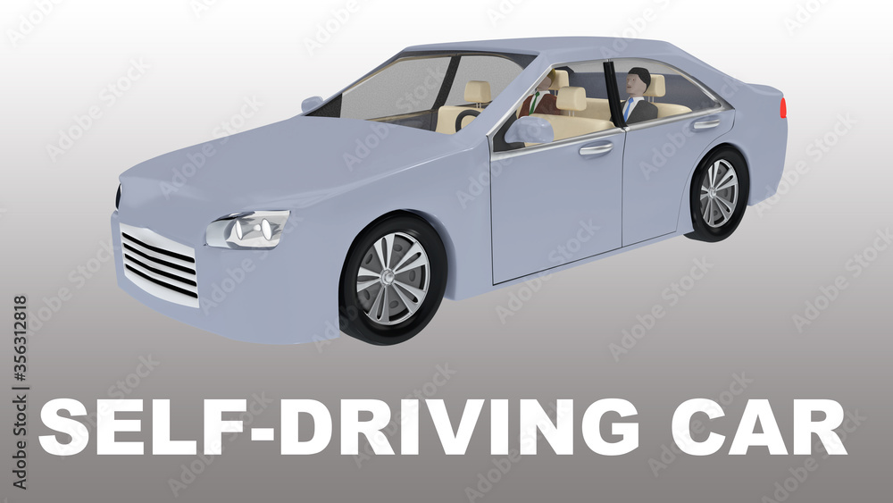 Obraz premium SELF-DRIVING CAR concept