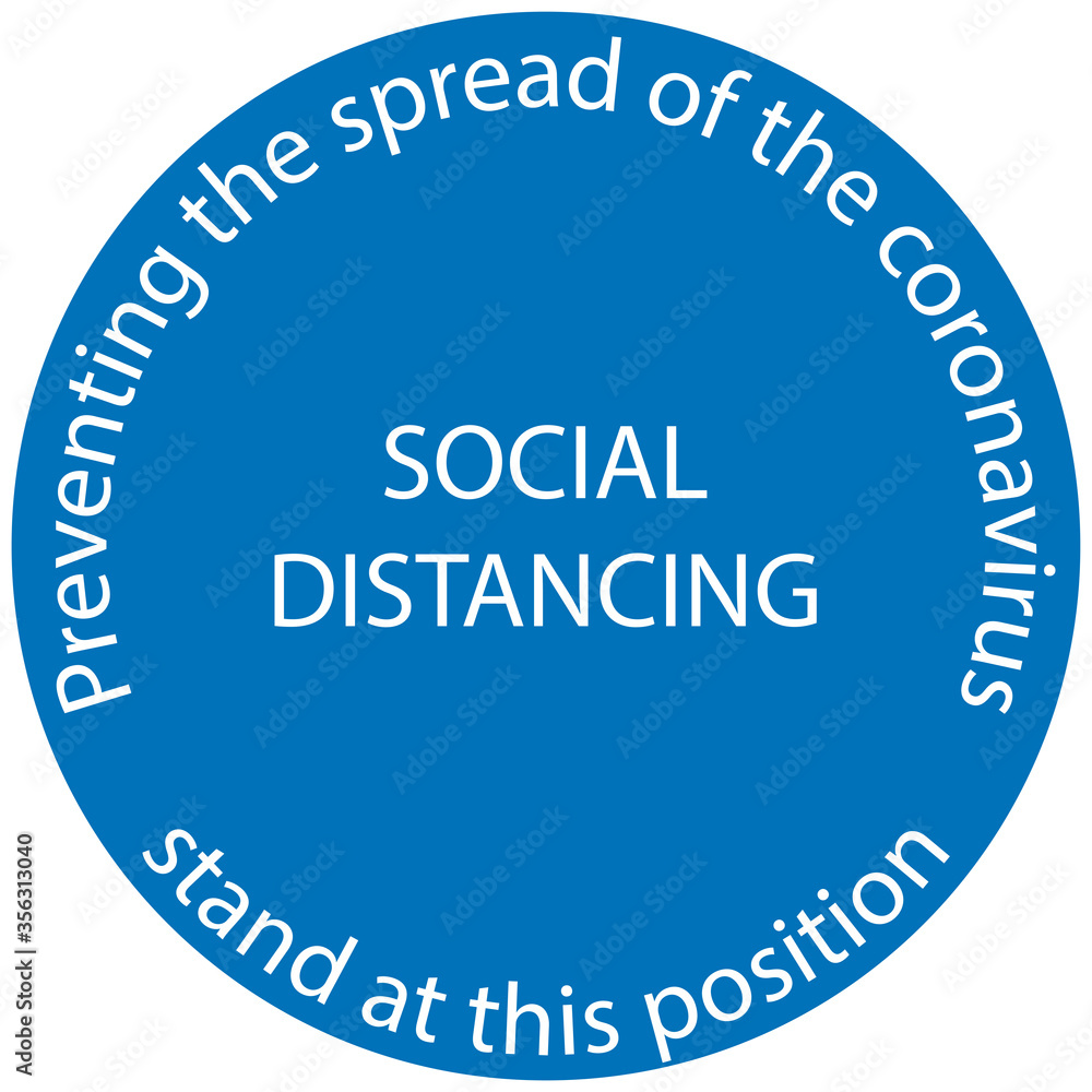 Symbol Marking the standing position, the floor as markers for people to stand 6 feet apart, the practices put in place to enforce social distancing, vector illustration Symbol Marking the standing position, the floor as markers for people to stand 6 feet apart, the practices put in place to enforce social distancing, vector illustration