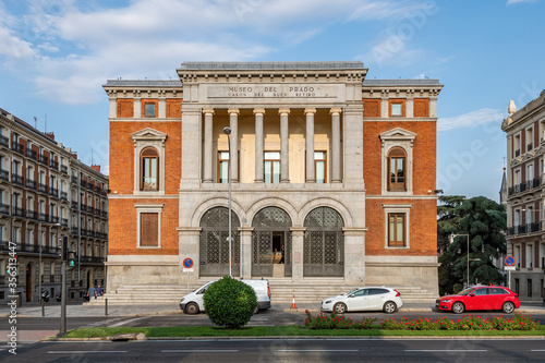 Facade of Cason del Buen Retiro building, a part of Museo del Prado complex in Madrid, Spain photo