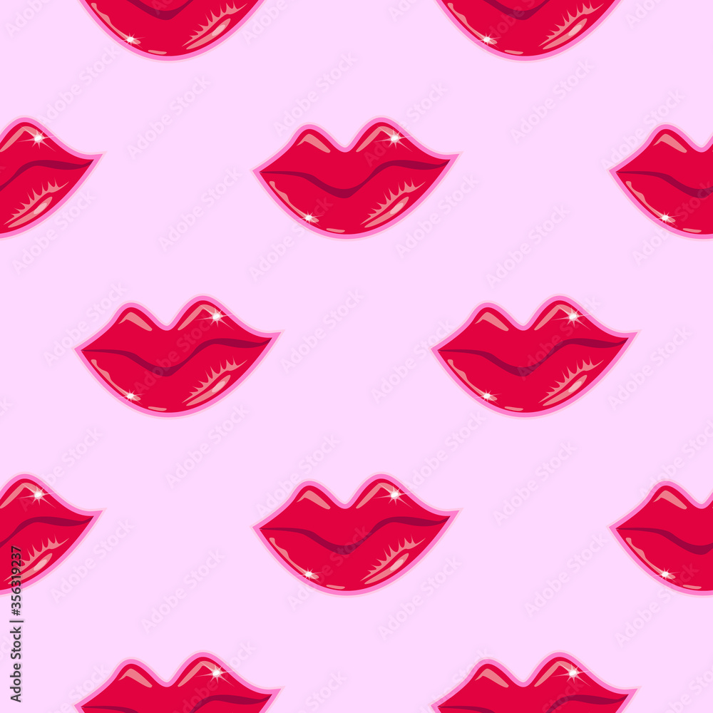vector pattern of beautiful lips for decoration vector pattern of beautiful lips for decoration
