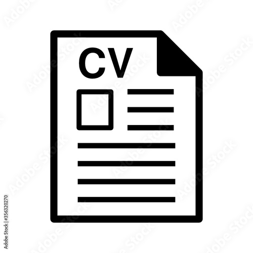 Plakat cv ikona