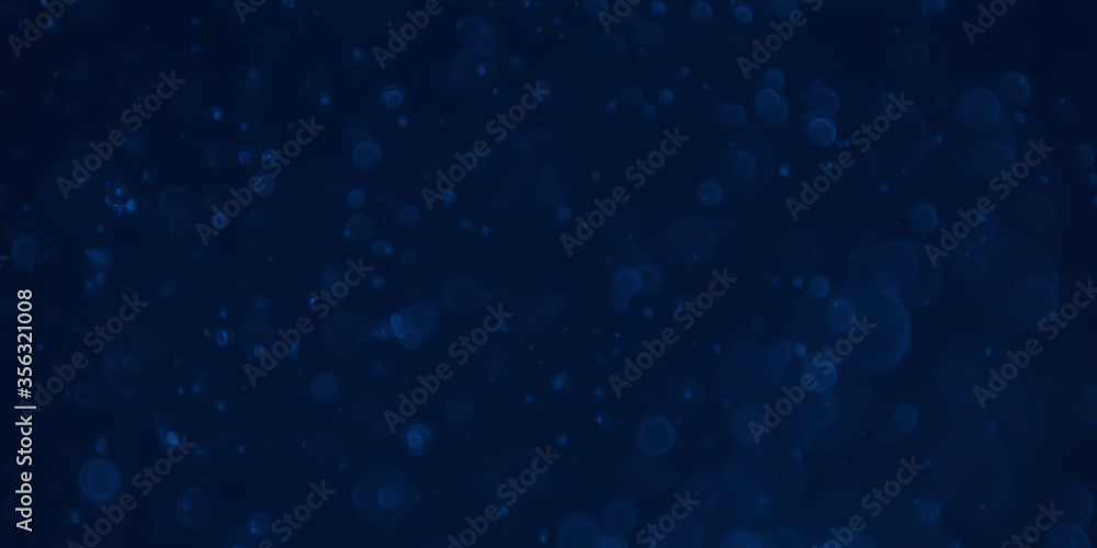 blue abstract bokeh lights with soft light background. Blur wall