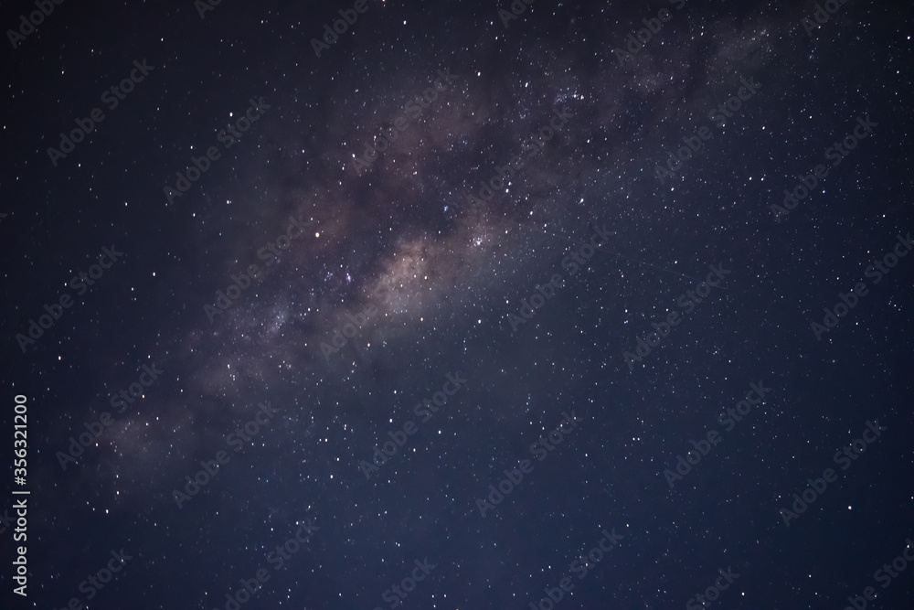 MILKY WAY IN A NIGHT SCENE, FULL STAR AND BLUE BACKGROUND MILKY WAY IN A NIGHT SCENE, FULL STAR AND BLUE BACKGROUND