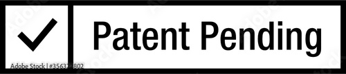Patent Pending Check Stamp Icon Symbol 