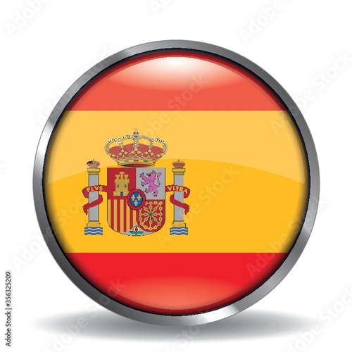 spain flag button
