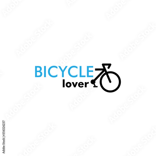 Bicycle lover graphic design template vector isolated