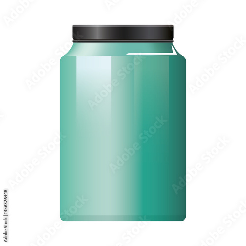 pot bottle product with metalic green color