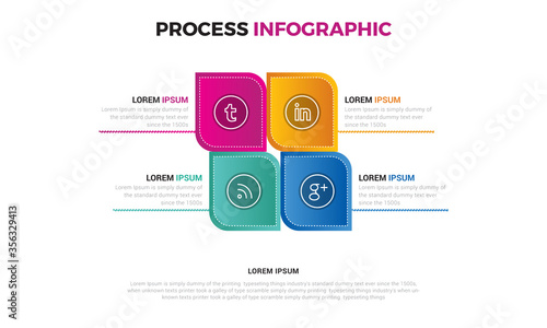 Social media infographic set, statistic, map, online video chanel and pins. Presentation slides.