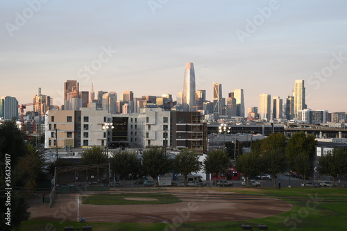 Photography San Francisco Financial District Panorama as seen from Potrero Hill