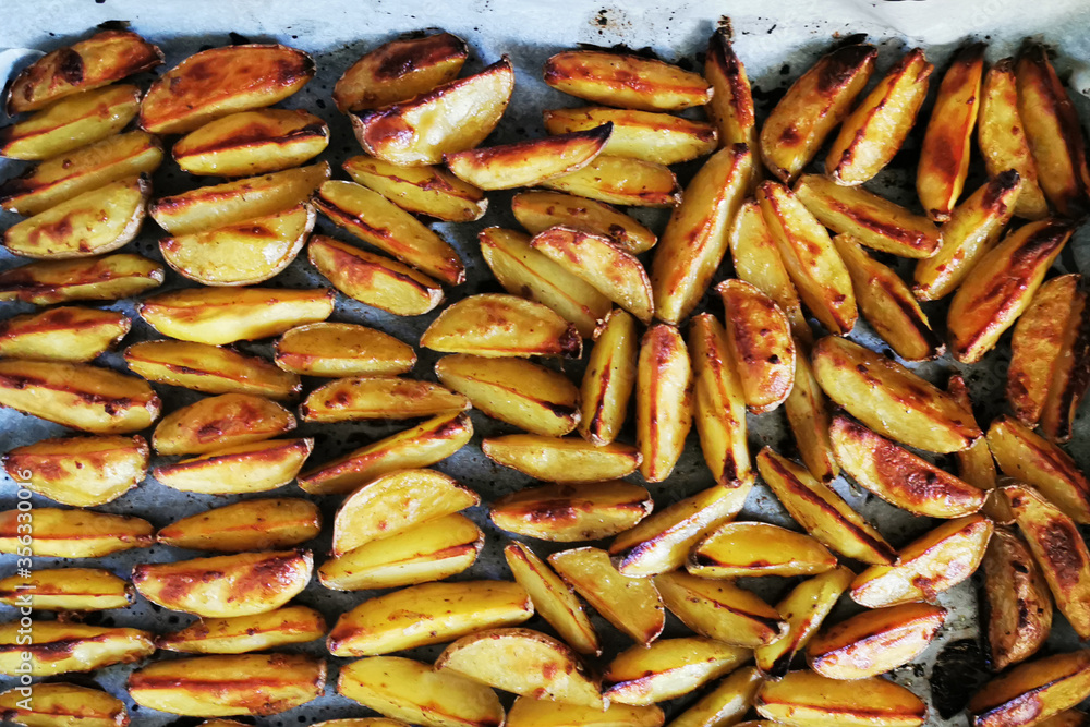 fried potatoes texture
