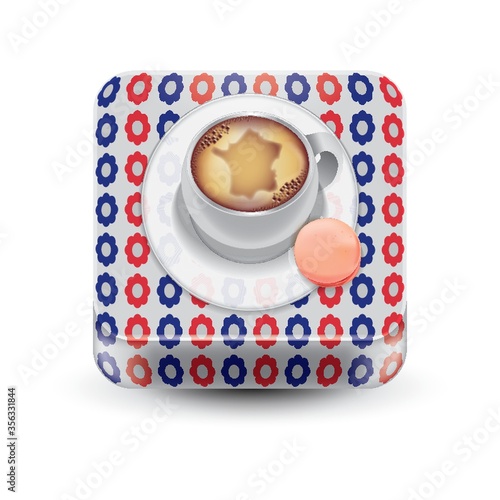 coffee and macaron