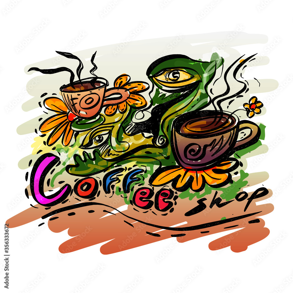 Design the logo of coffee shop 