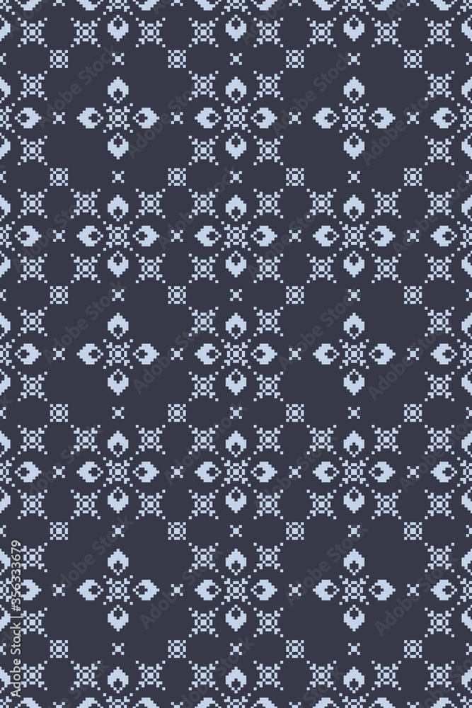 Seamless lace pattern with folkloric floral ornament in scandinavian retro style. Stock illustration for background, wallpaper, textile, scrapbooking, wrapping paper. Seamless lace pattern with folkloric floral ornament in scandinavian retro style. Stock illustration for background, wallpaper, textile, scrapbooking, wrapping paper.