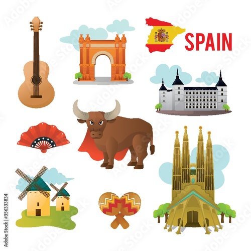 collection of spain icons