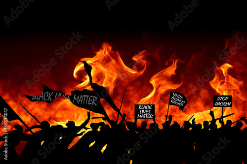 Black Lives Matter, a socio-political movement that is fighting for a better integration of minorities in the American USA US society and the stop of police brutality turns into riot and chaos