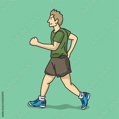man jogging