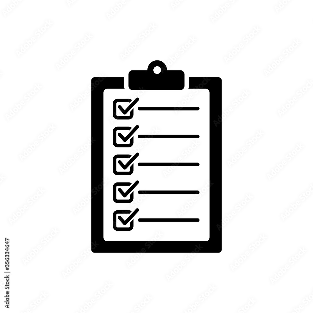 checklist icon vector design template checklist icon vector design template