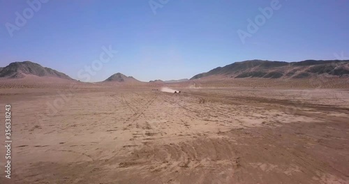 Off-road Vehicle Driving in the Desert photo