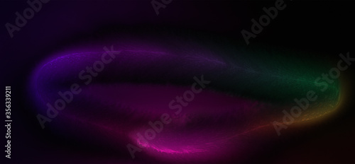 Abstract shiny background. Colorful glowing lights. Graphic glossy 3D illustration.