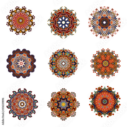 Mandala. Vintage decorative elements. Hand drawn background. Islam, Arabic, Indian, ottoman motifs.