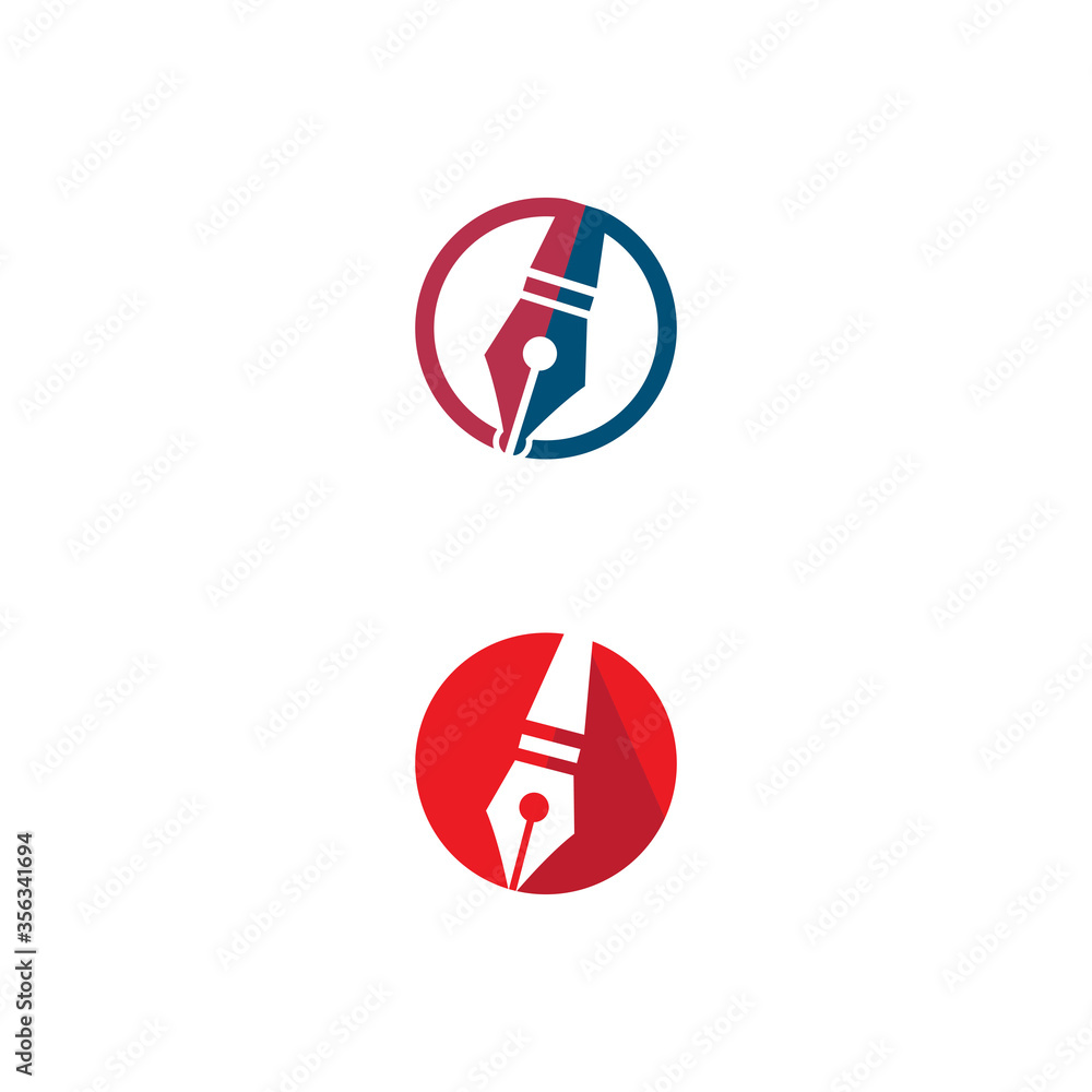 Nib Logo Template vector symbol Nib Logo Template vector symbol