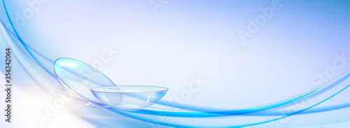 Blue contact lenses for your eye health.