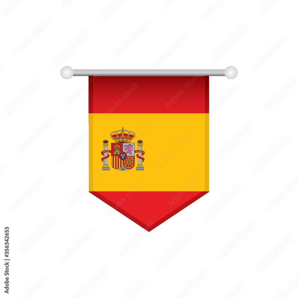 Fototapeta premium spain flag pennant