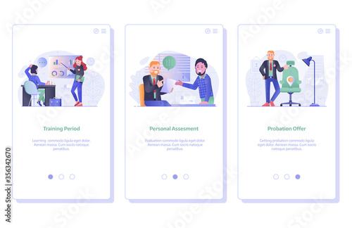 Job Search and Recruitment Process UI Screens