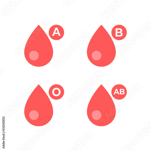 The best blood types icon, illustration vector. Suitable for many purposes.