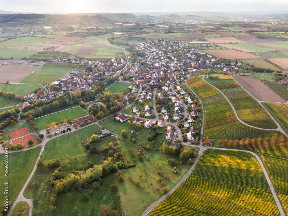 Drohnenfoto von Michelbach am Wald in Hohenlohe 